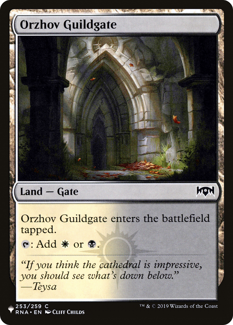 Orzhov Guildgate (LIST-RNA-253) [Mystery Booster] The List Reprints MTG Single Wizards of the Coast