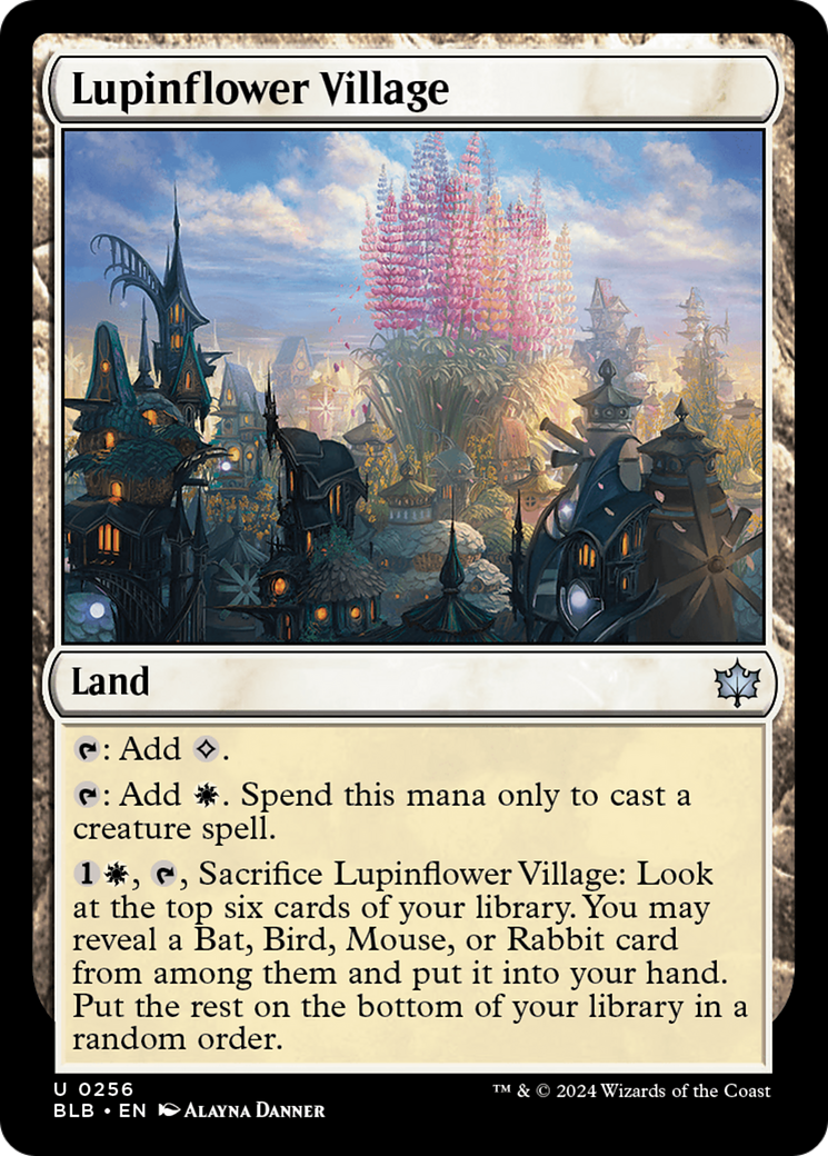 Lupinflower Village (BLB-256) [Bloomburrow] MTG Single Wizards of the Coast