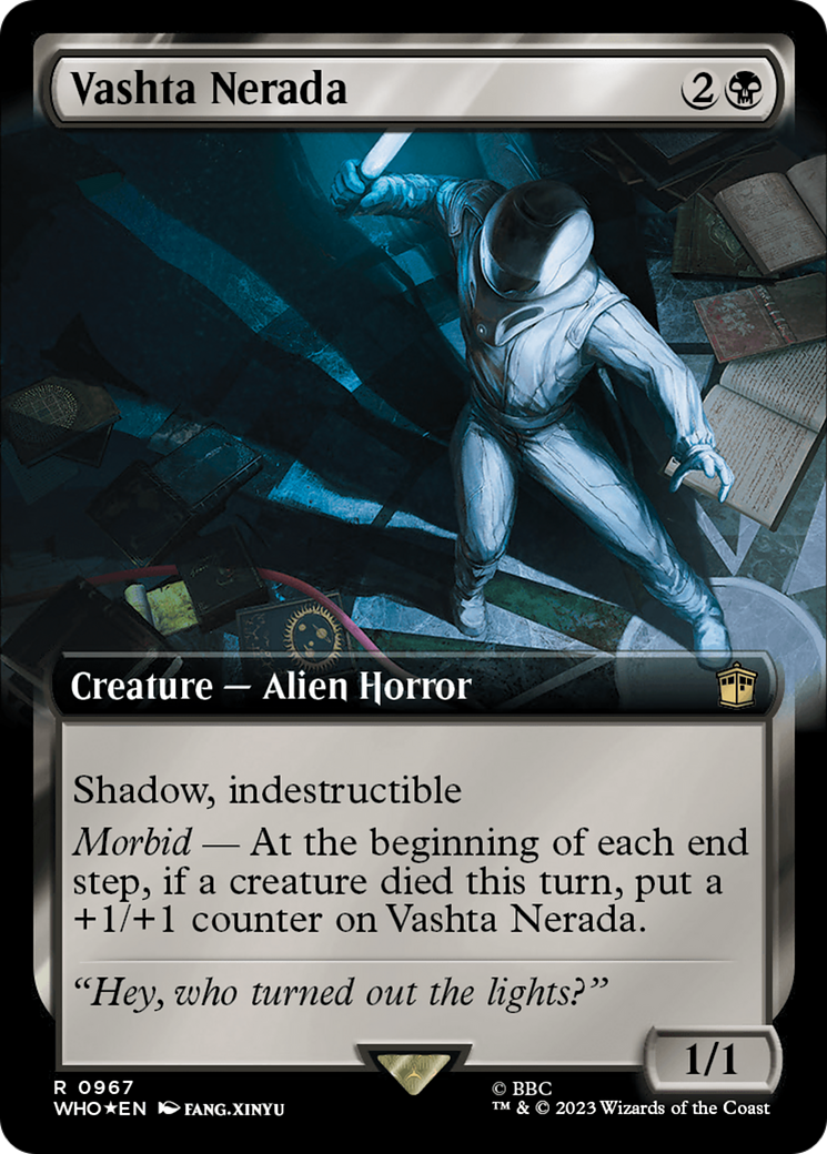 Vashta Nerada (Surge Foil) (WHO-967) [Doctor Who] (Extended Art) Foil MTG Single Wizards of the Coast