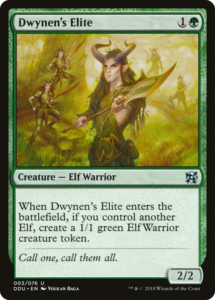 Dwynen's Elite (DDU-003) [Misc] Duel Decks: Elves vs. Inventors MTG Single Wizards of the Coast