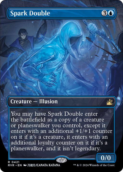 Spark Double (Anime Borderless) (RVR-421) [Ravnica Remastered] (Borderless) Foil MTG Single Wizards of the Coast