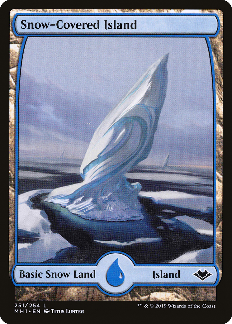 Snow-Covered Island (MH1-251) [Modern Horizons] MTG Single Modern Horizons