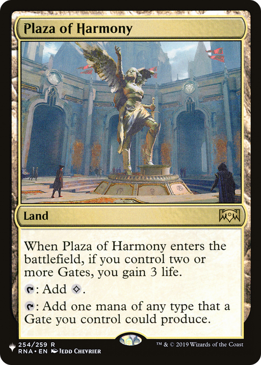 Plaza of Harmony (LIST-RNA-254) [Mystery Booster] The List Reprints MTG Single Wizards of the Coast