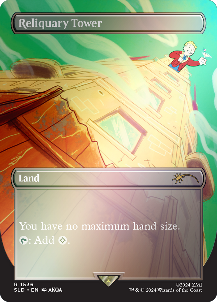Reliquary Tower (SLD-1536★) [Secret Lair] Drop (Borderless) Foil MTG Single Wizards of the Coast