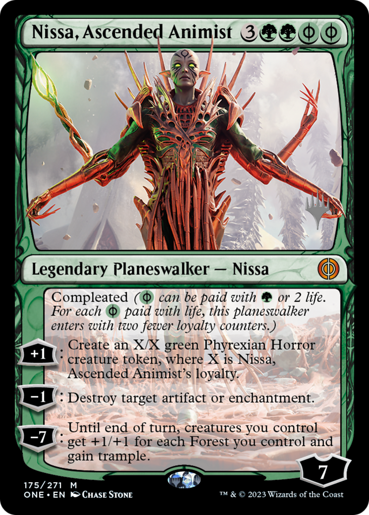 Nissa, Ascended Animist (PPONE-175P) [Phyrexia: All Will Be One Promos] MTG Single Wizards of the Coast