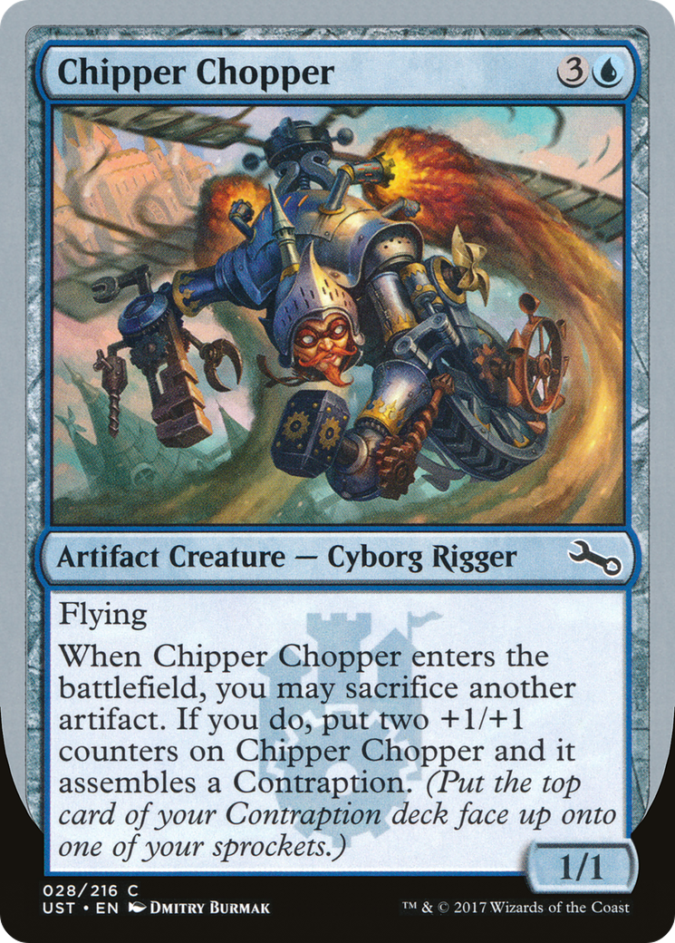 Chipper Chopper (UST-028) [Unstable] Foil MTG Single Wizards of the Coast