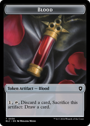 Spider // Blood Double-Sided Token [Tokens] Bloomburrow Commander Tokens MTG Single Magic: The Gathering