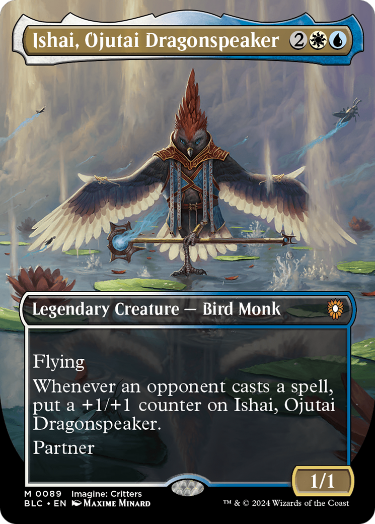 Ishai, Ojutai Dragonspeaker (Borderless) [Bloomburrow Commander] MTG Single Magic: The Gathering