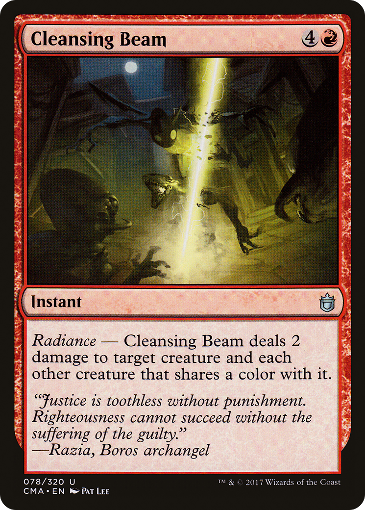 Cleansing Beam (CMA-078) [Commander Anthology] MTG Single Wizards of the Coast