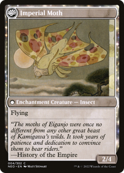 Befriending the Moths // Imperial Moth (NEO-004) [Kamigawa: Neon Dynasty] Foil MTG Single Wizards of the Coast