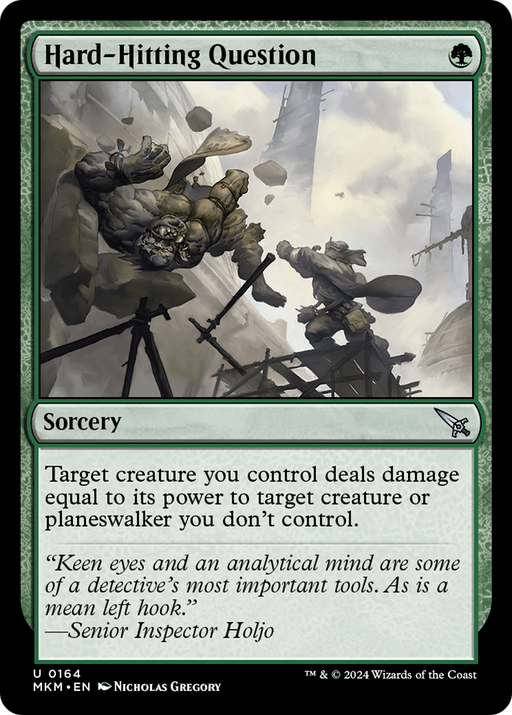 Hard-Hitting Question (MKM-164) [Murders at Karlov Manor] Foil MTG Single Murders at Karlov Manor