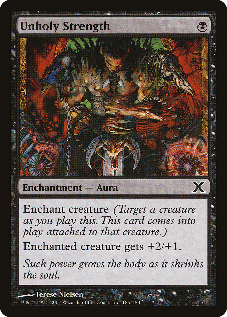 Unholy Strength (10E-185) [Tenth Edition] MTG Single Wizards of the Coast