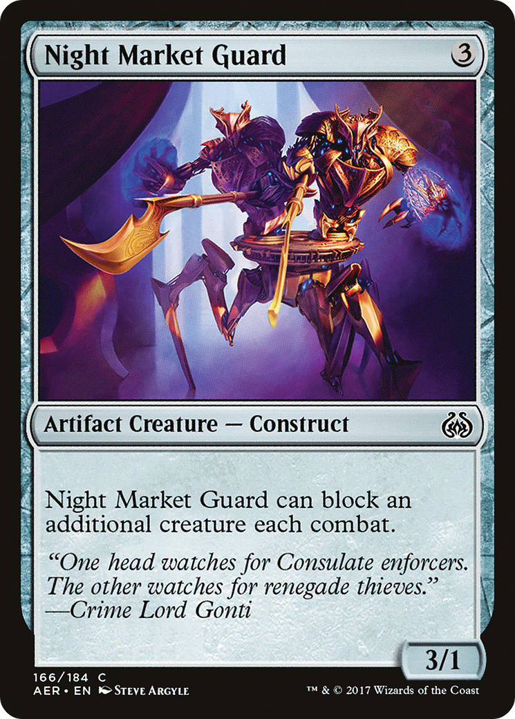 Night Market Guard (AER-166) [Aether Revolt] MTG Single Wizards of the Coast
