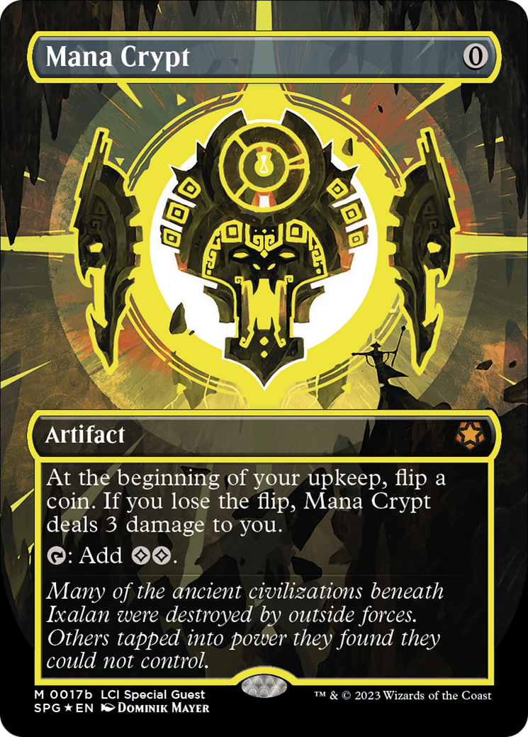 Mana Crypt (0017b) (SPG-17B) [Special Guests] (Borderless) Foil MTG Single Wizards of the Coast