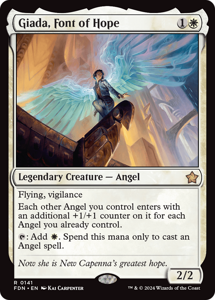 Giada, Font of Hope (FDN-141) [Foundations] Foil MTG Single Wizards of the Coast