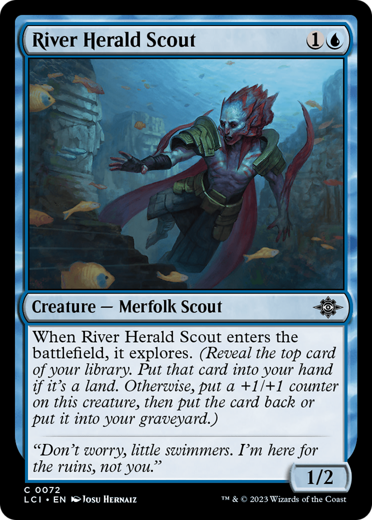 River Herald Scout (LCI-072) [The Lost Caverns of Ixalan] MTG Single Wizards of the Coast