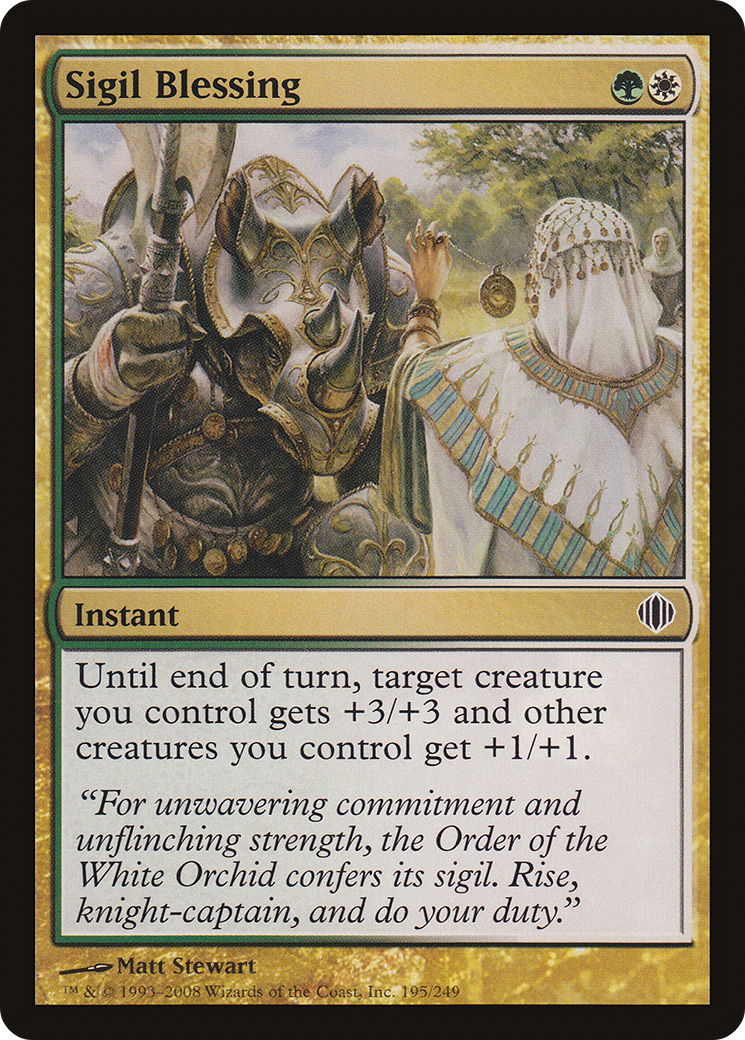 Sigil Blessing (ALA-195) [Shards of Alara] MTG Single Wizards of the Coast