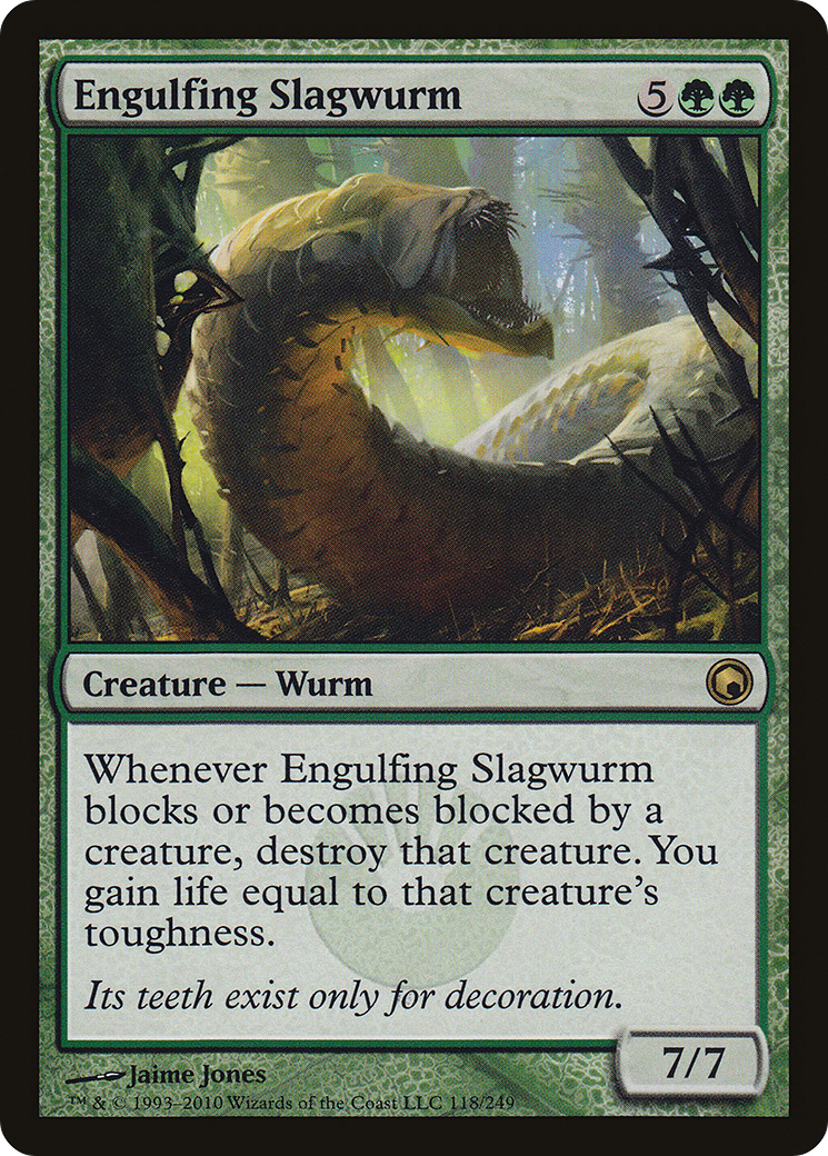 Engulfing Slagwurm (SOM-118) [Scars of Mirrodin] Foil MTG Single Wizards of the Coast