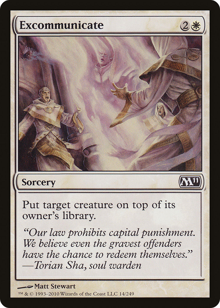 Excommunicate (M11-014) [Magic 2011] MTG Single Wizards of the Coast