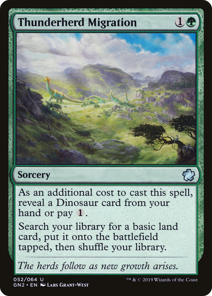 Thunderherd Migration (GN2-052) [Misc] Game Night 2019 MTG Single Wizards of the Coast