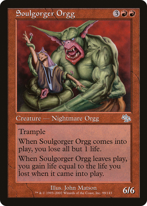 Soulgorger Orgg (JUD-099) [Judgment] MTG Single Wizards of the Coast