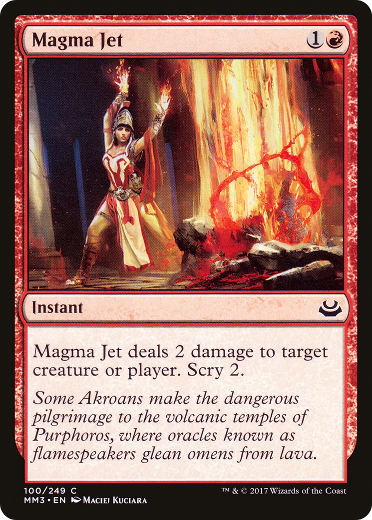 Magma Jet (MM3-100) [Modern Masters 2017] MTG Single Modern Masters 2017