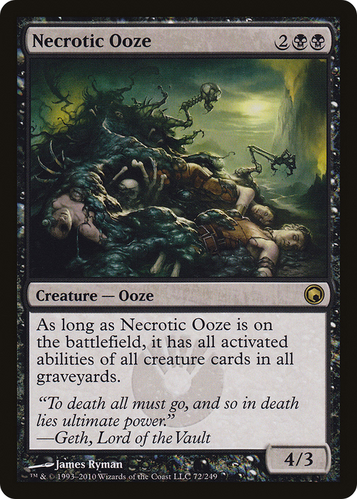 Necrotic Ooze (SOM-072) [Scars of Mirrodin] Foil MTG Single Wizards of the Coast