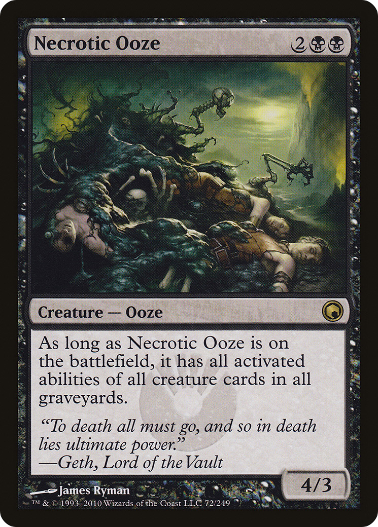 Necrotic Ooze (SOM-072) [Scars of Mirrodin] MTG Single Wizards of the Coast