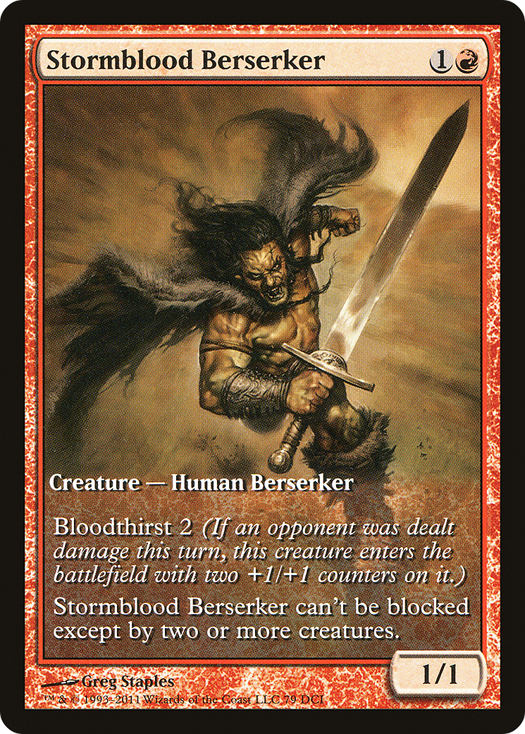 Stormblood Berserker (GAME-079) [Misc] DCI Promos MTG Single Wizards of the Coast