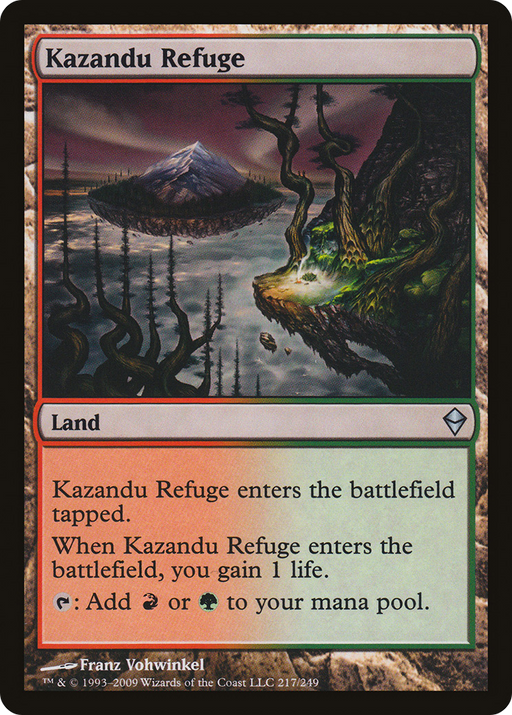 Kazandu Refuge (ZEN-217) [Zendikar] MTG Single Wizards of the Coast