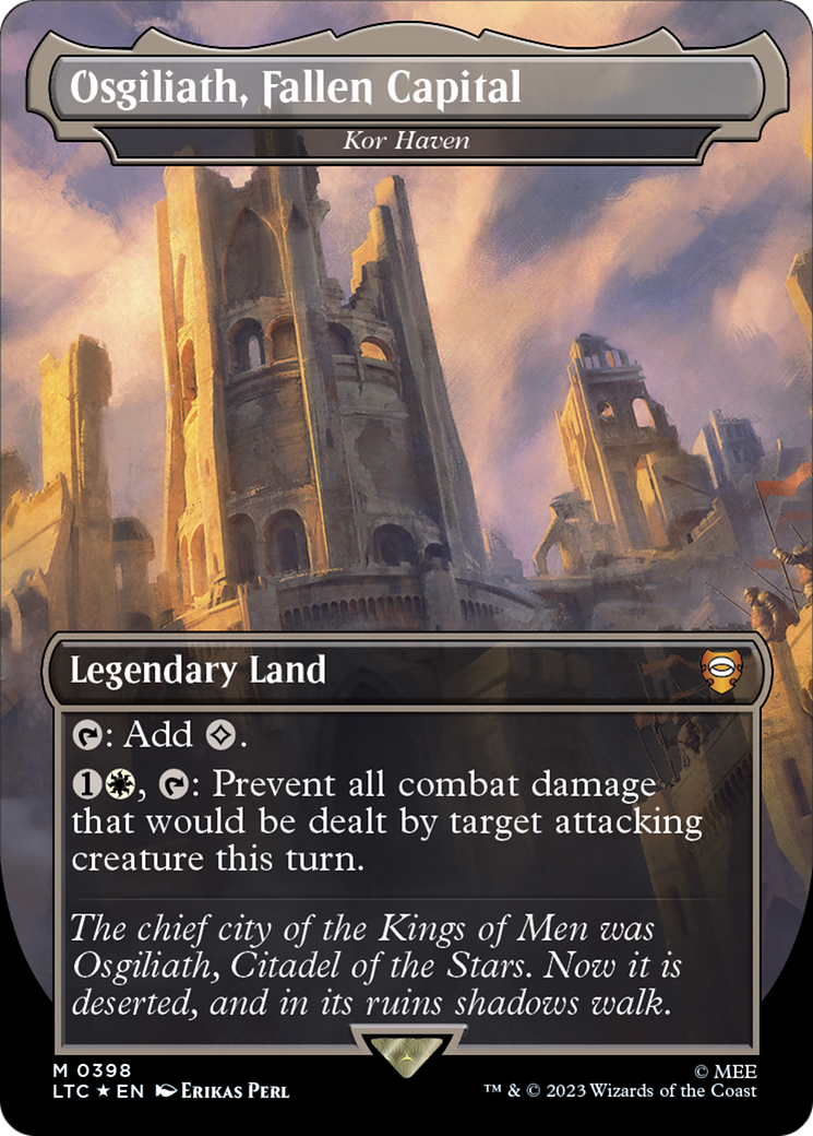 Kor Haven (LTC-398) [Tales of Middle-earth Commander] (Borderless) Foil MTG Single Wizards of the Coast