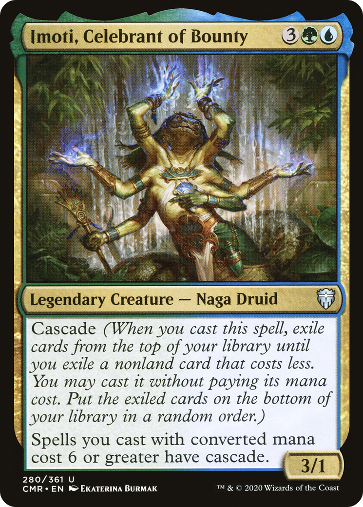Imoti, Celebrant of Bounty (CMR-280) [Commander Legends] MTG Single Wizards of the Coast
