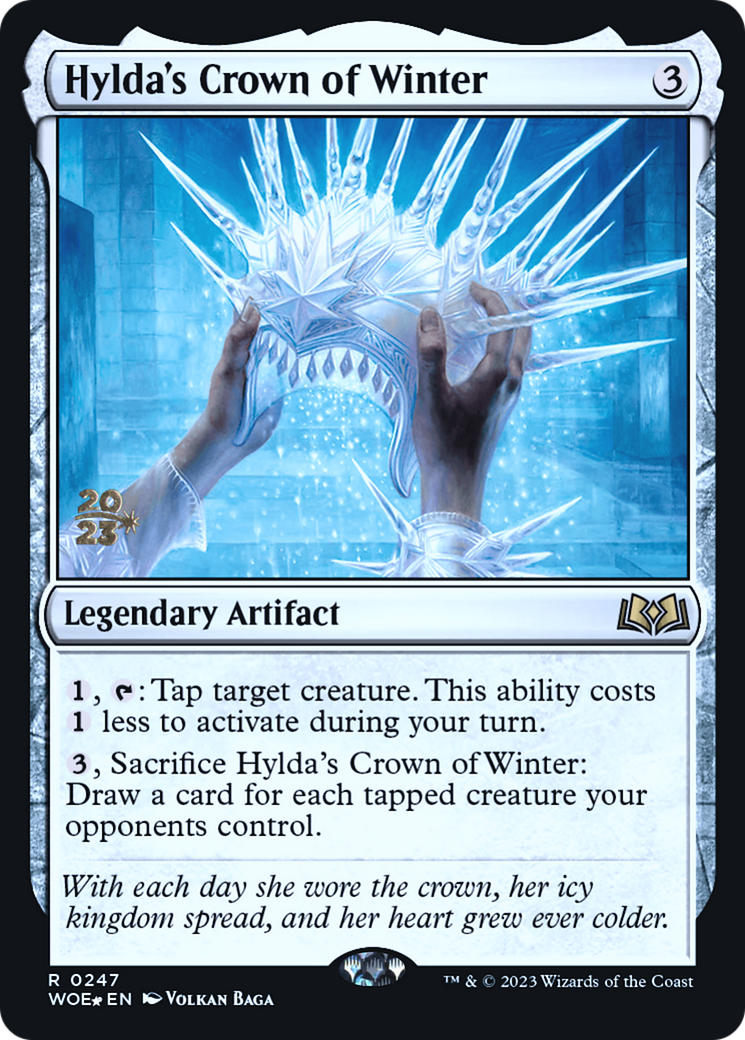 Hylda's Crown of Winter (PRE-247) [Wilds of Eldraine Promos] Foil MTG Single Wizards of the Coast