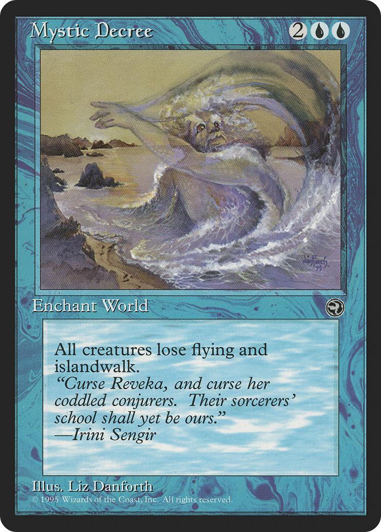 Mystic Decree (HML-034) [Homelands] MTG Single Wizards of the Coast