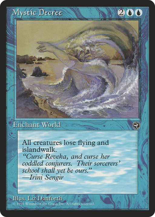 Mystic Decree (HML-034) [Homelands] MTG Single Wizards of the Coast