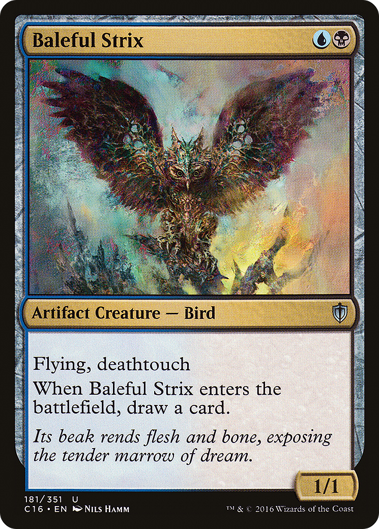Baleful Strix (C16-181) [Commander 2016] MTG Single Wizards of the Coast