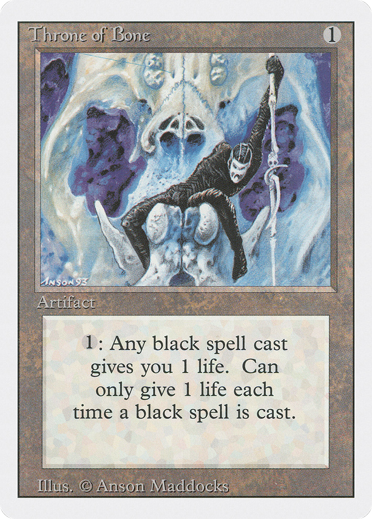 Throne of Bone (3ED-279) [Revised Edition] MTG Single Wizards of the Coast