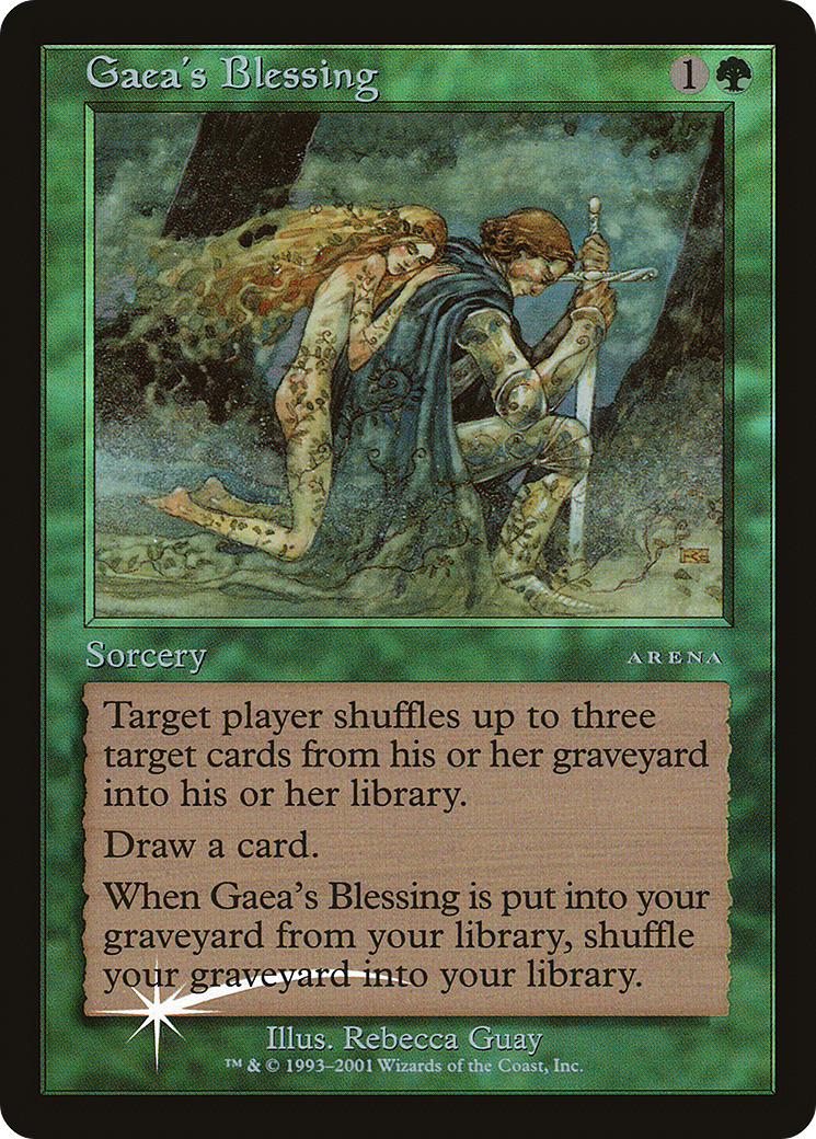 Gaea's Blessing (ARENA-012) [Misc] Arena League 2001 Foil MTG Single Wizards of the Coast