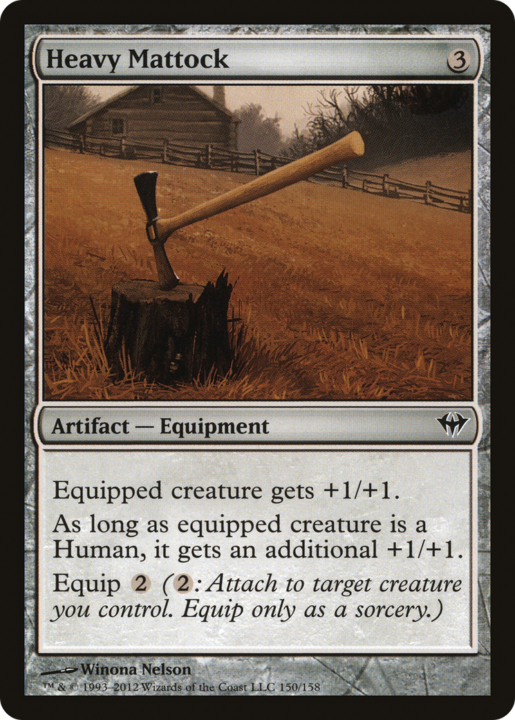 Heavy Mattock (DKA-150) [Dark Ascension] Foil MTG Single Wizards of the Coast