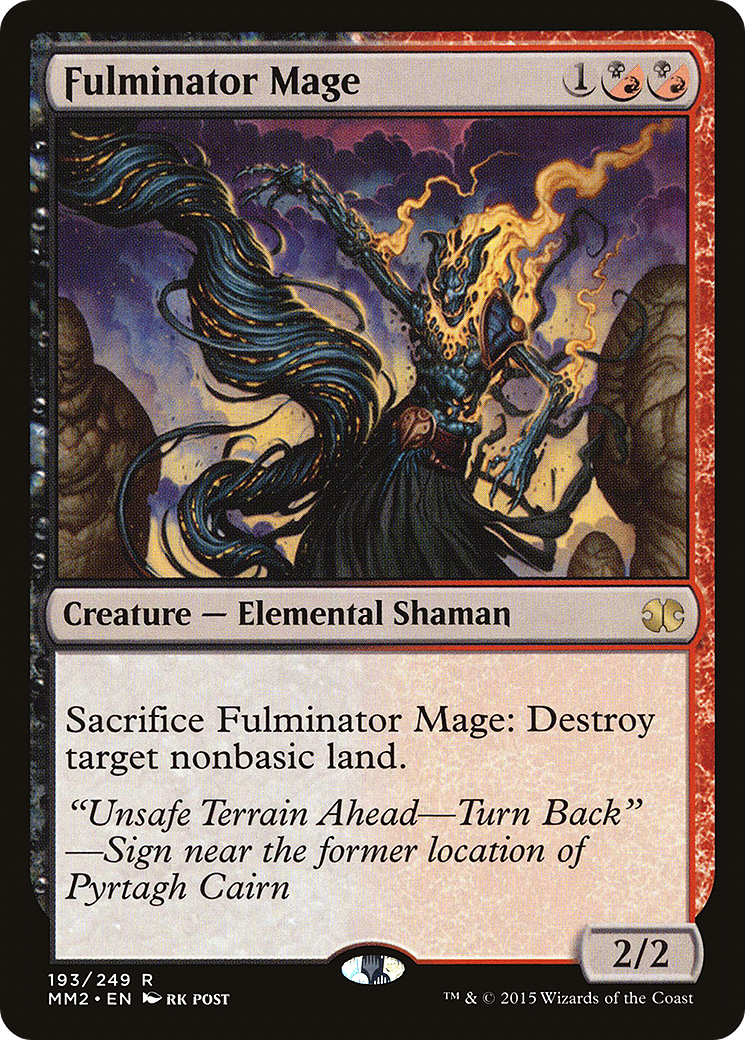 Fulminator Mage (MM2-193) [Modern Masters 2015] Foil MTG Single Modern Masters 2015