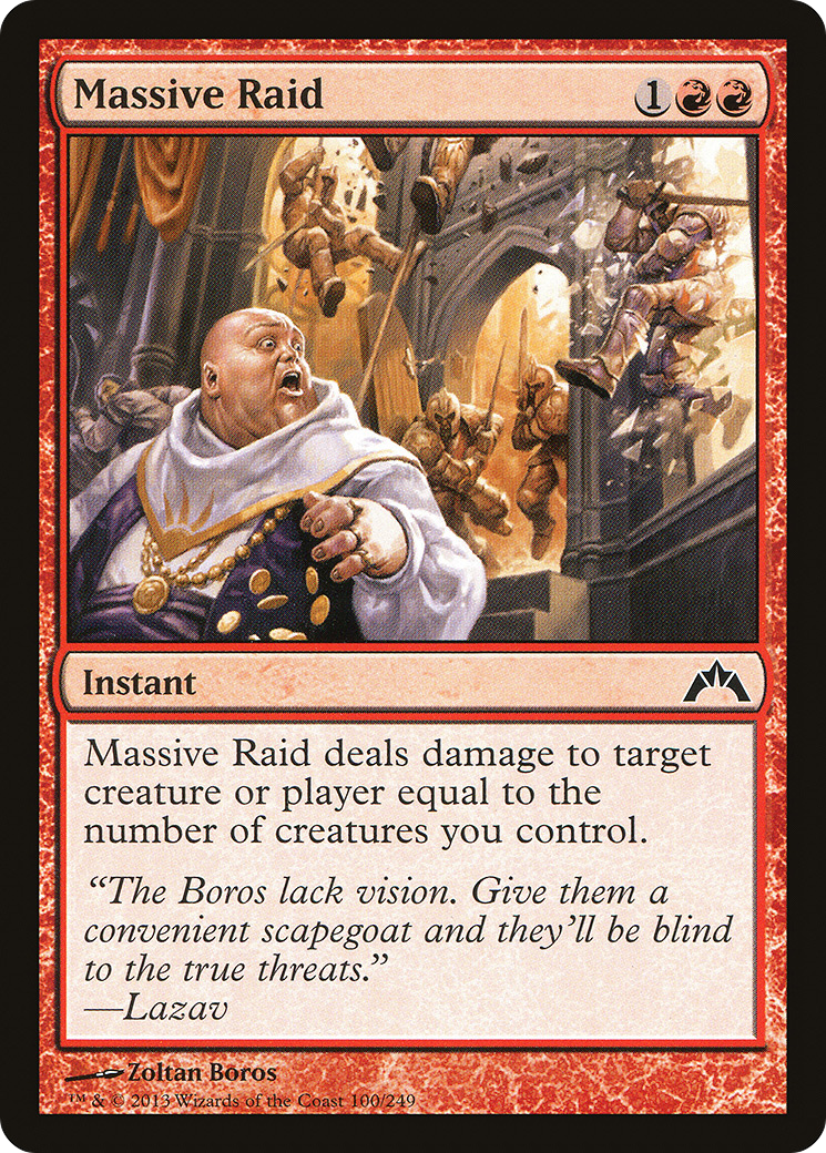 Massive Raid (GTC-100) [Gatecrash] MTG Single Wizards of the Coast