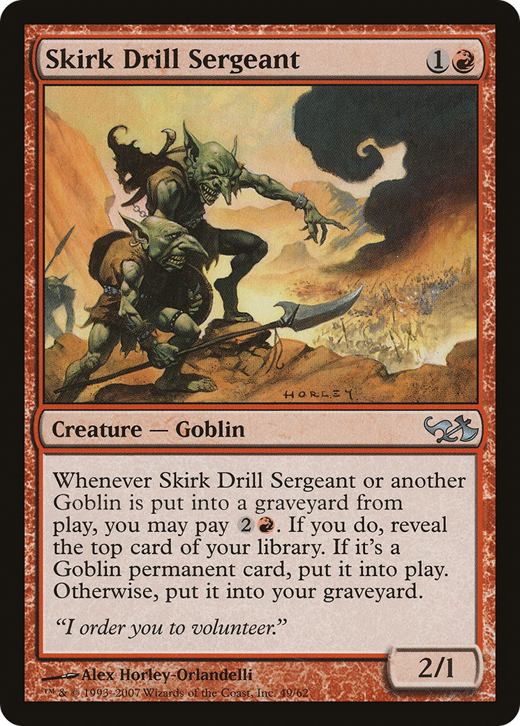 Skirk Drill Sergeant (EVG-049) [Misc] Duel Decks: Elves vs. Goblins MTG Single Wizards of the Coast