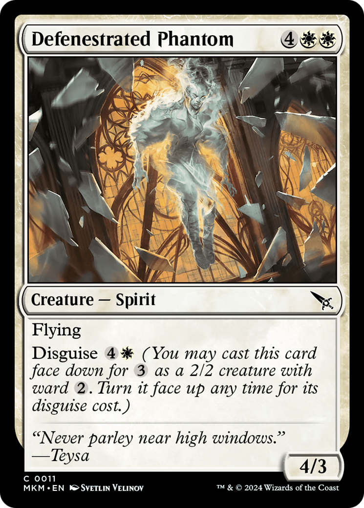 Defenestrated Phantom (MKM-011) [Murders at Karlov Manor] MTG Single Wizards of the Coast