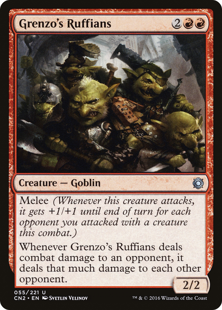 Grenzo's Ruffians (CN2-055) [Conspiracy: Take the Crown] Foil MTG Single Wizards of the Coast