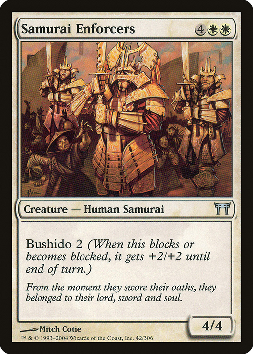 Samurai Enforcers (CHK-042) [Champions of Kamigawa] MTG Single Wizards of the Coast