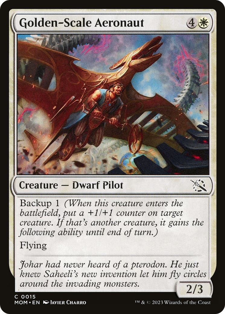 Golden-Scale Aeronaut (MOM-015) [March of the Machine] Foil MTG Single Wizards of the Coast