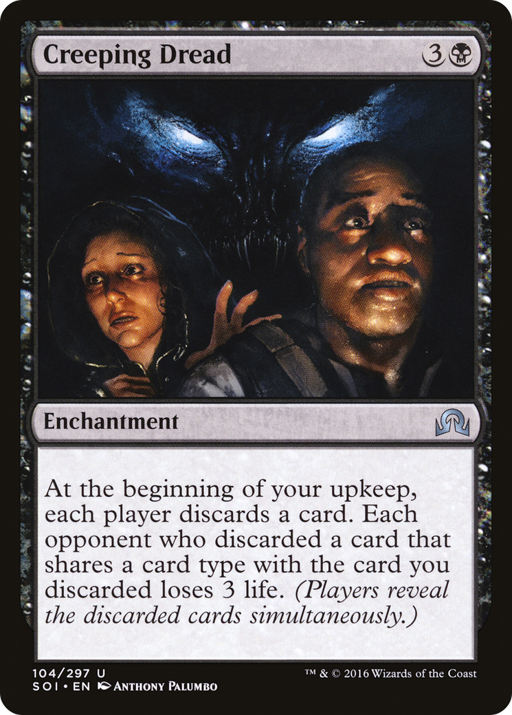 Creeping Dread (SOI-104) [Shadows over Innistrad] Foil MTG Single Wizards of the Coast