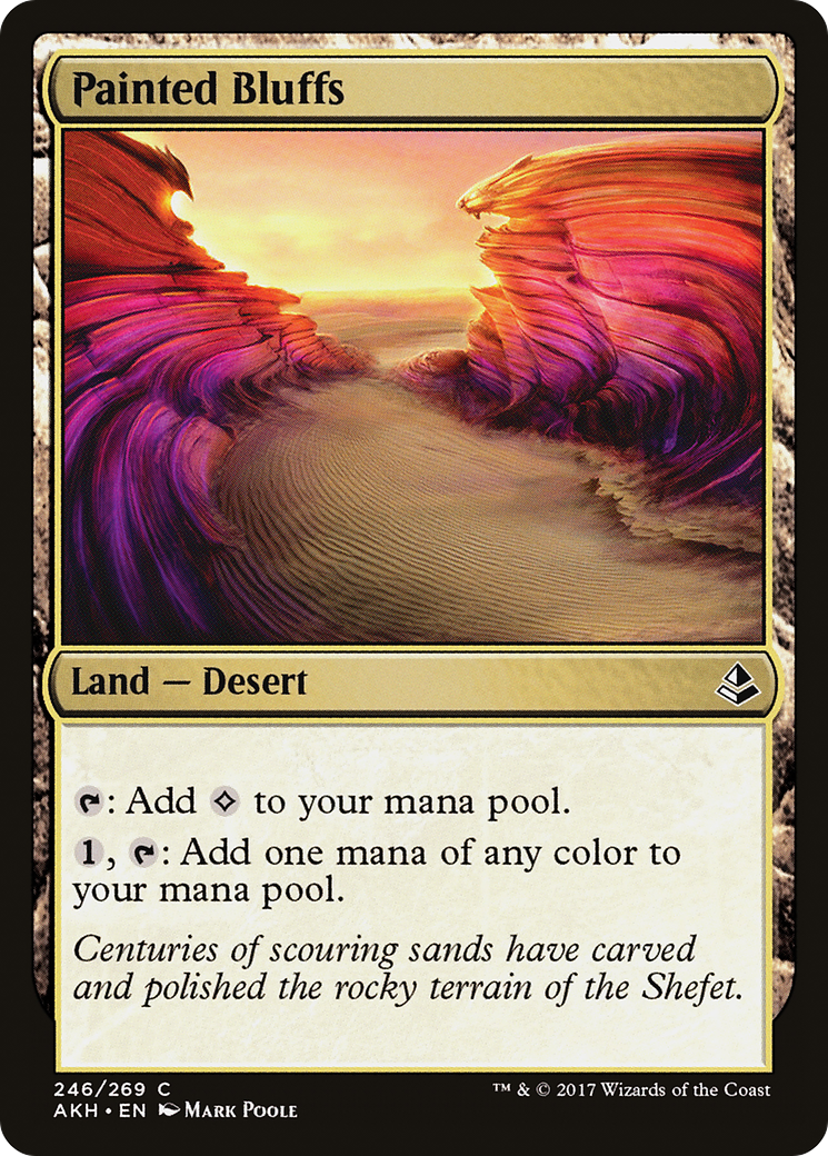 Painted Bluffs (AKH-246) [Amonkhet] Foil MTG Single Wizards of the Coast
