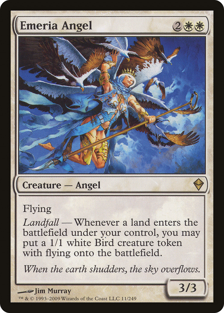 Emeria Angel [Zendikar] MTG Single Magic: The Gathering