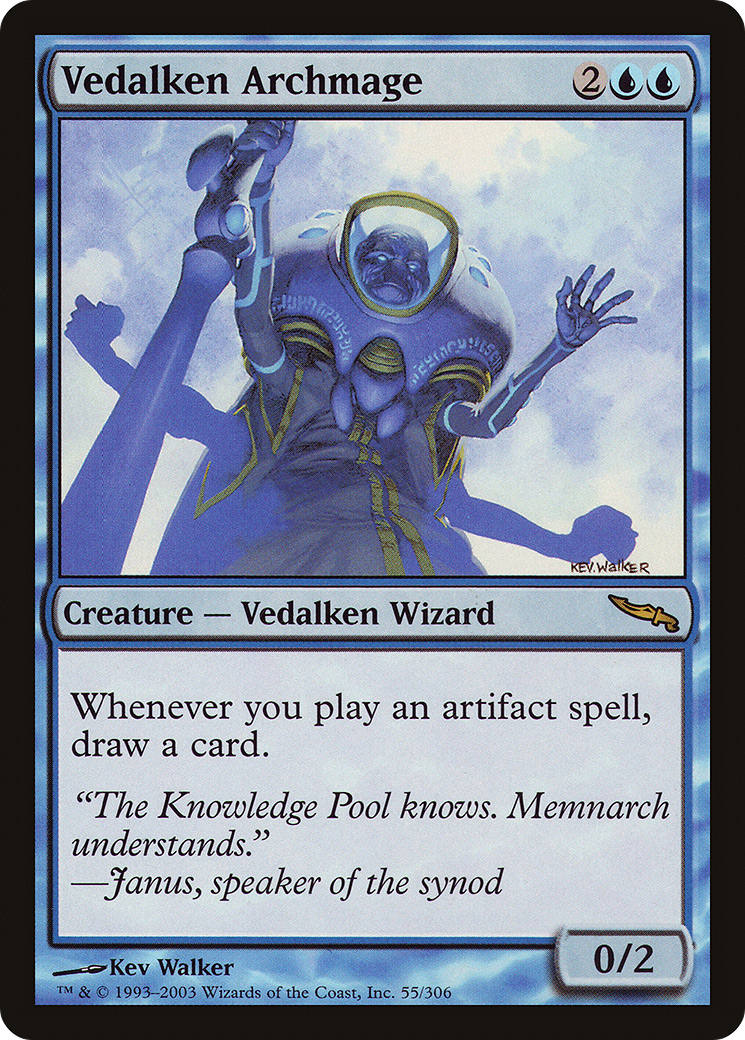 Vedalken Archmage (MRD-055) [Mirrodin] MTG Single Wizards of the Coast